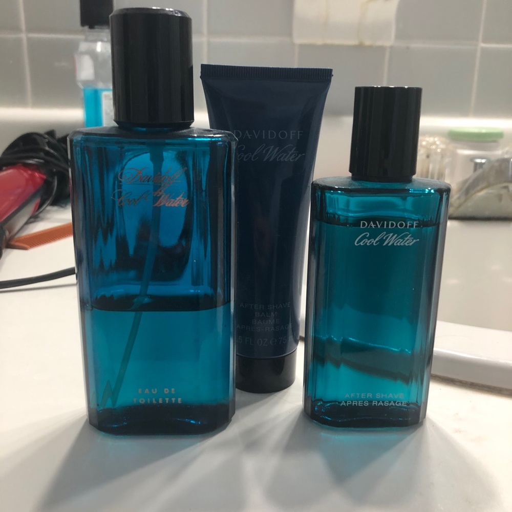 Used Cool Water Cologne Set by Davidoff
